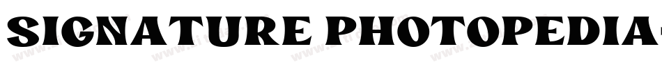 signature photopedia字体转换